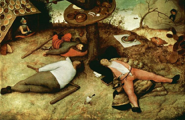 Pieter Bruegel the Elder Das Schlaraffenland France oil painting art